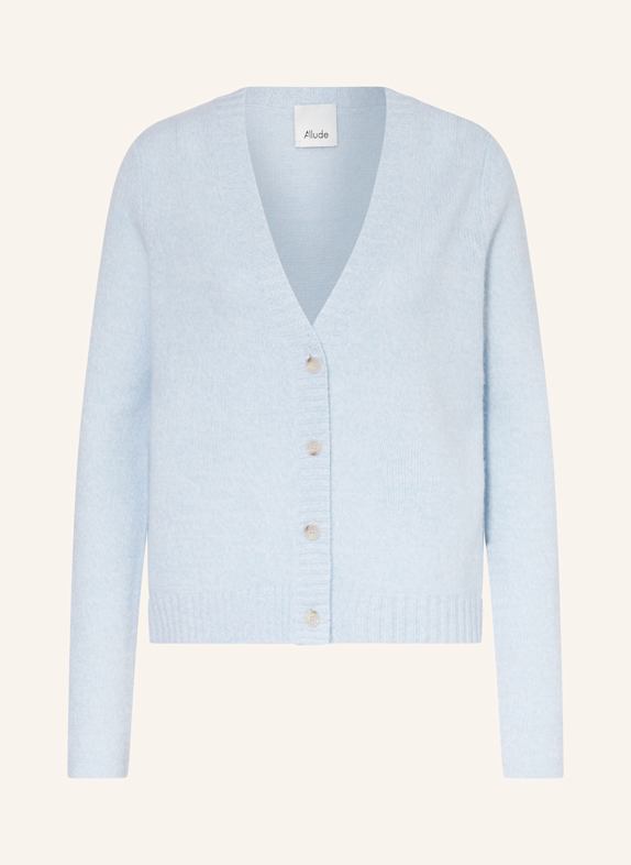 ALLUDE Strickjacke aus Cashmere HELLBLAU