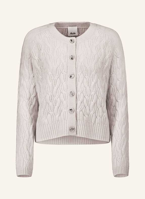 ALLUDE Strickjacke aus Cashmere HELLGRAU