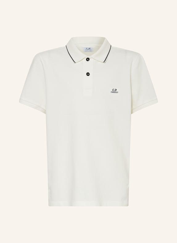 C.P. COMPANY Piqué-Poloshirt WEISS