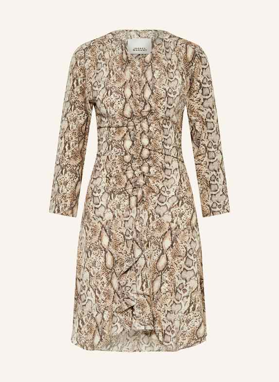 ISABEL MARANT Cocktailkleid OCTAVIA aus Seide mit 3/4-Arm BEIGE/ CREME