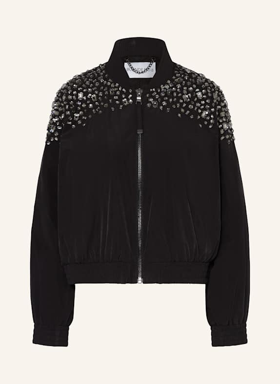 BLONDE No.8 Blouson LEX mit Schmucksteinen SCHWARZ