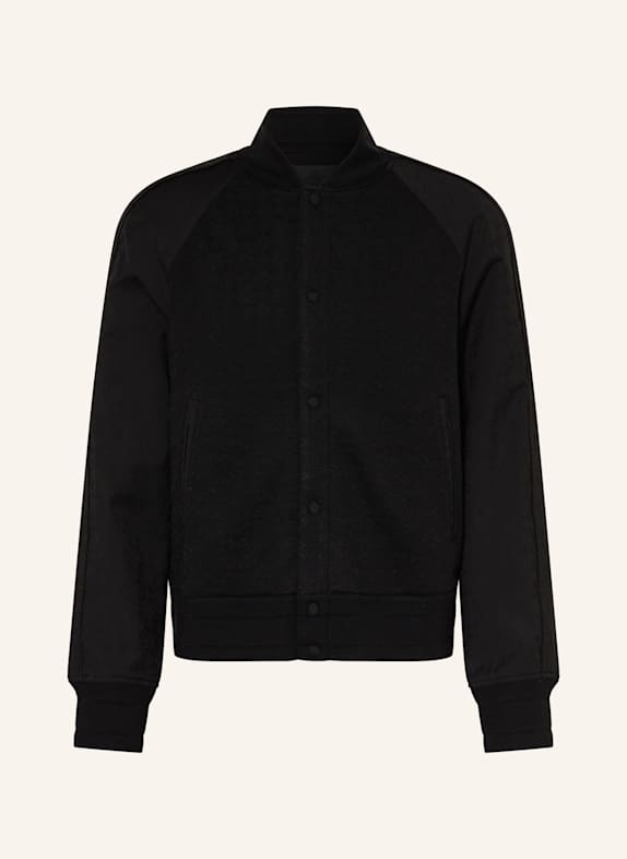 GIVENCHY Collegejacke im Materialmix SCHWARZ