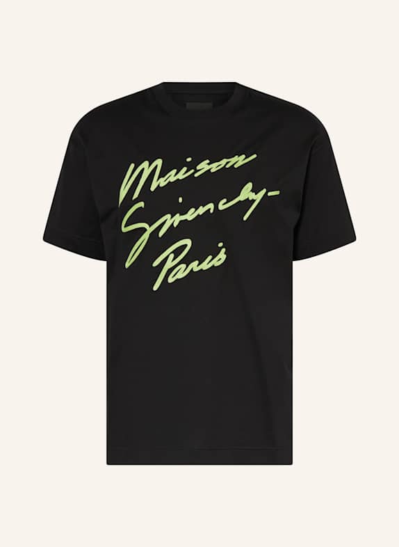 GIVENCHY T-Shirt SCHWARZ/ HELLGRÜN