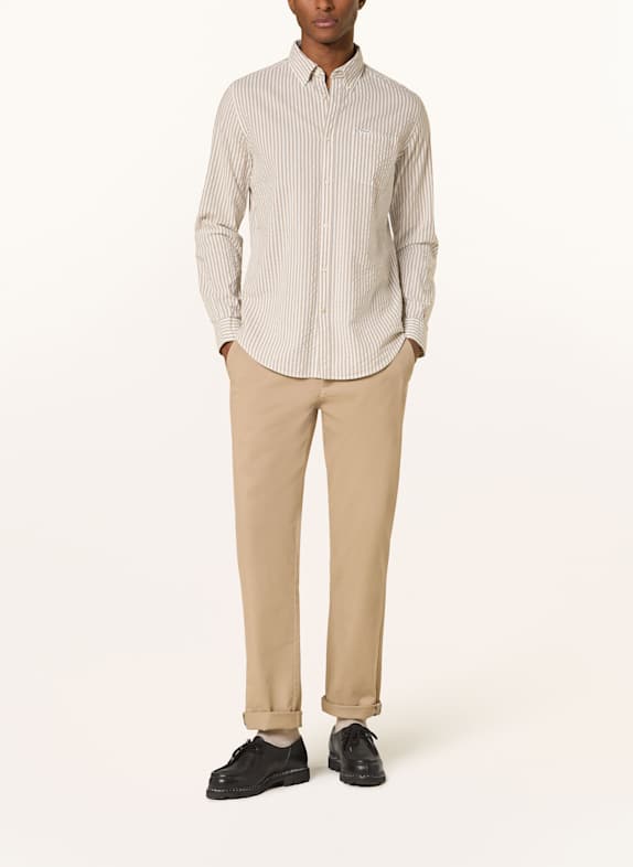Barbour Overhemd CRESSWELL Tailored Fit BEIGE / WIT