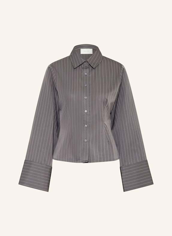 NEO NOIR Shirt blouse ROSA DARK GRAY/ WHITE