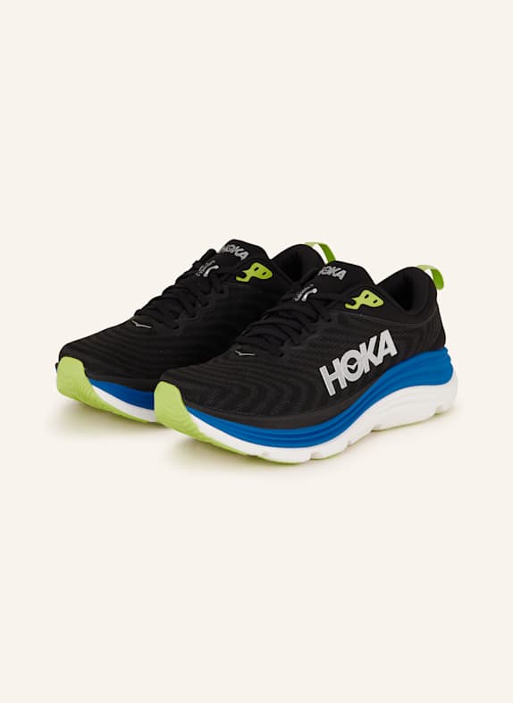 HOKA Laufschuhe GAVIOTA 5 SCHWARZ/ BLAU/ SILBER