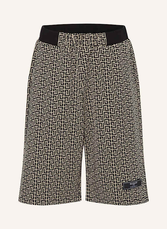 BALMAIN Sweatshorts CREME/ SCHWARZ