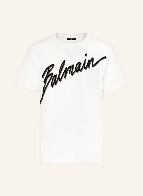 BALMAIN T-Shirt WEISS/ SCHWARZ