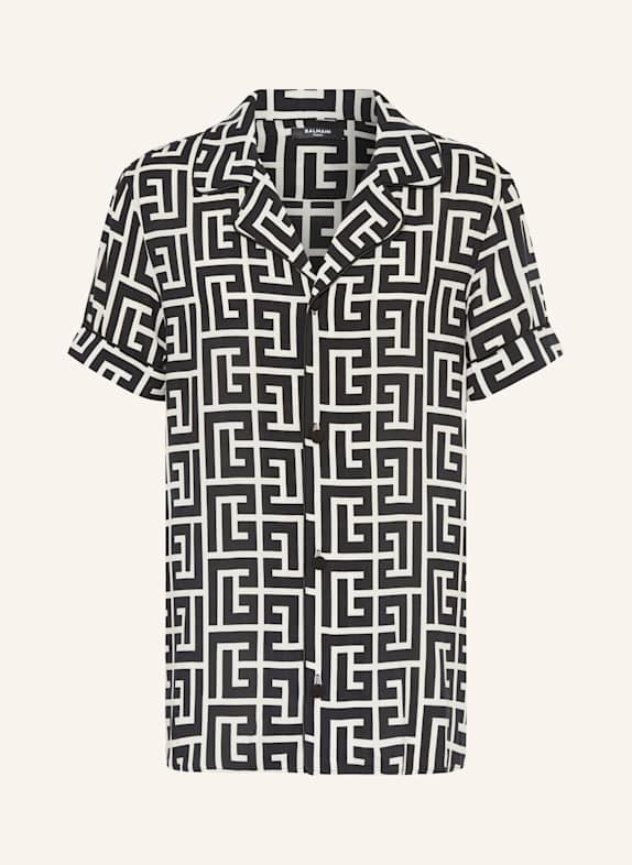 BALMAIN Resorthemd Regular Fit CREME/ SCHWARZ