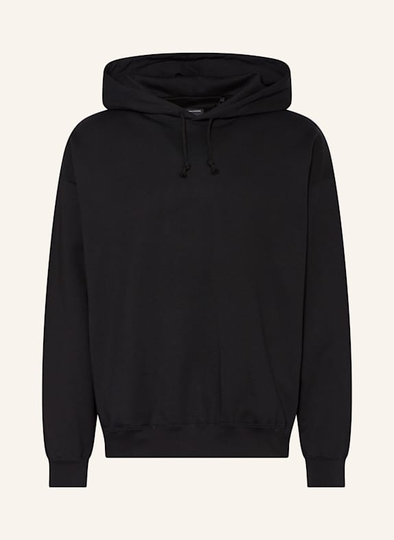Y-3 Oversized mikina s kapucí GFX ČERNÁ/ BÍLÁ
