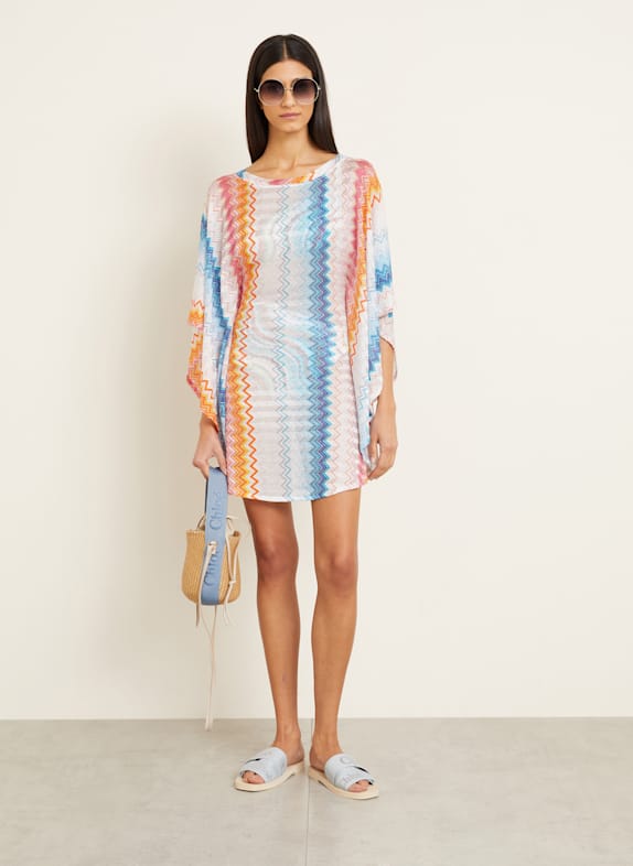 MISSONI Kaftans with glitter thread WHITE/ BLUE/ ORANGE