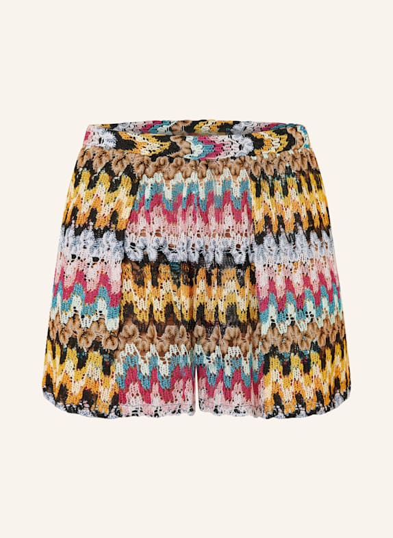 MISSONI Shorts mit Glitzergarn DUNKELGELB/ FUCHSIA/ SCHWARZ