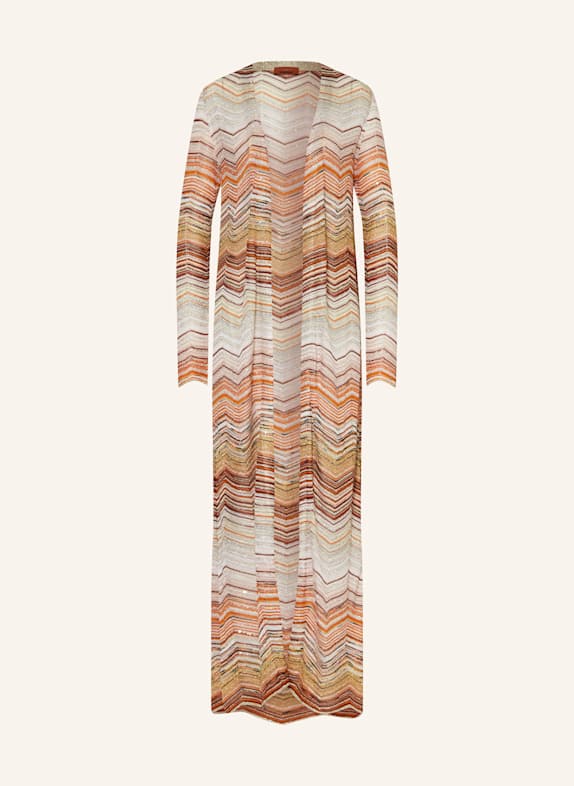 MISSONI Strickhülle mit Glitzergarn und Pailletten ORANGE/ ROSA/ CREME