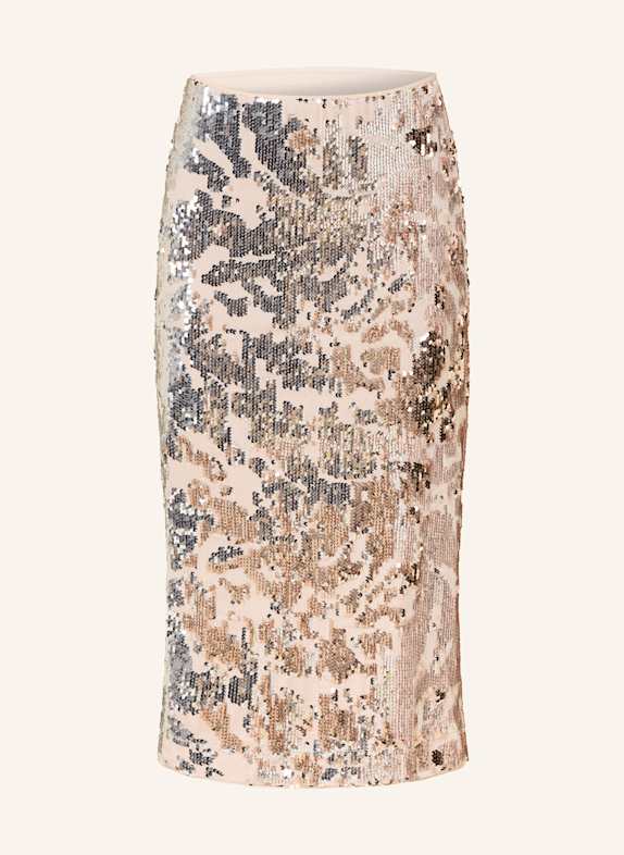 oui Rock mit Pailletten GOLD/ HELLROSA
