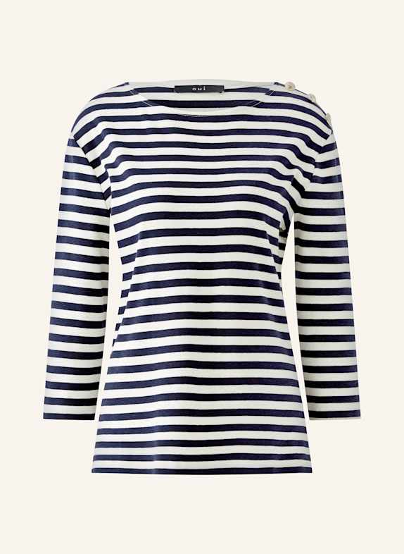 oui Longsleeve SUNALA DUNKELBLAU/ WEISS