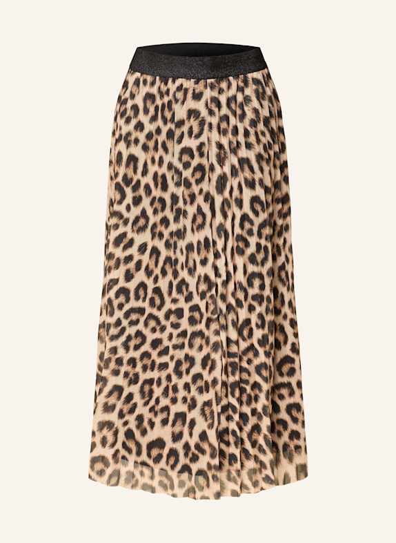 oui Pleated skirt CAMEL/ BLACK
