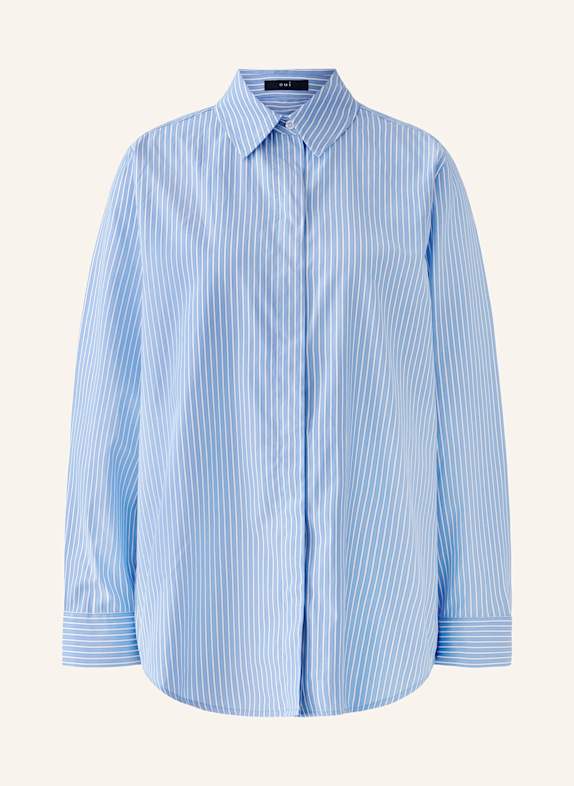oui Hemdbluse HELLBLAU/ WEISS