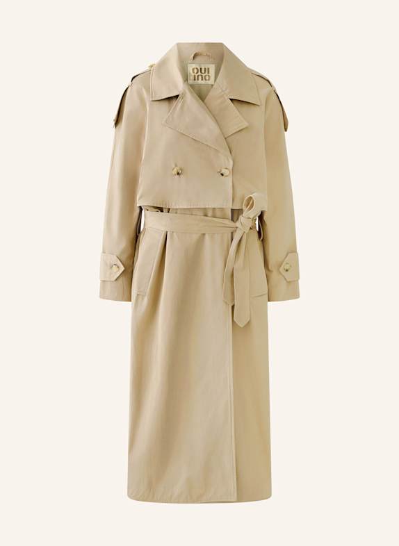 oui 2-in-1 trench coat CAMEL