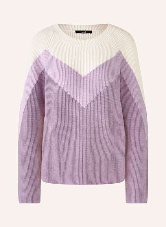 oui Sweater PURPLE/ LIGHT PURPLE/ ECRU
