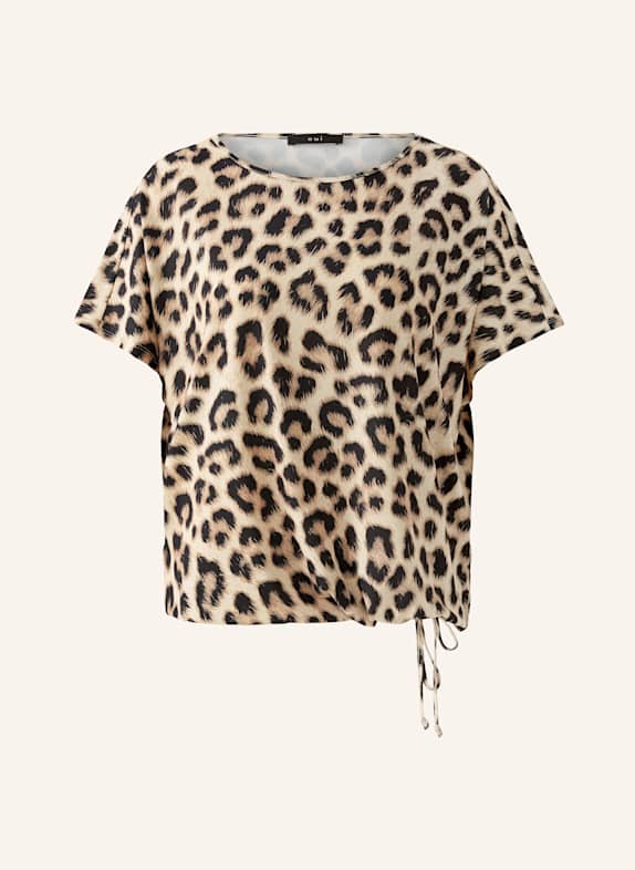 oui Shirt blouse BEIGE/ BLACK