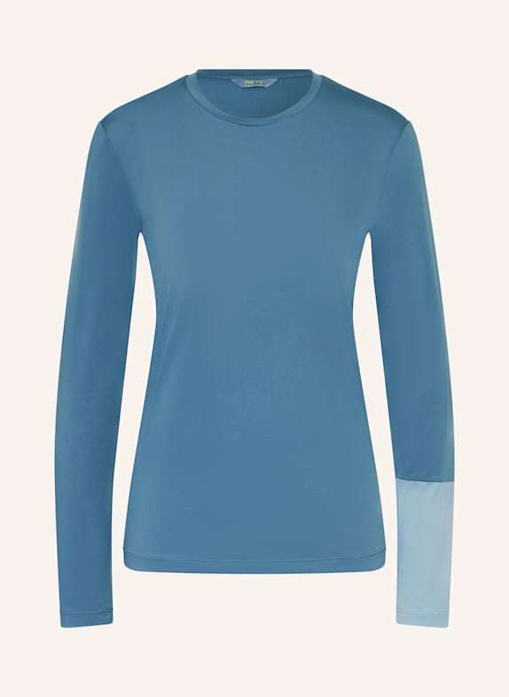 me°ru' Longsleeve KROONSTAD BLAU/ BLAUGRAU