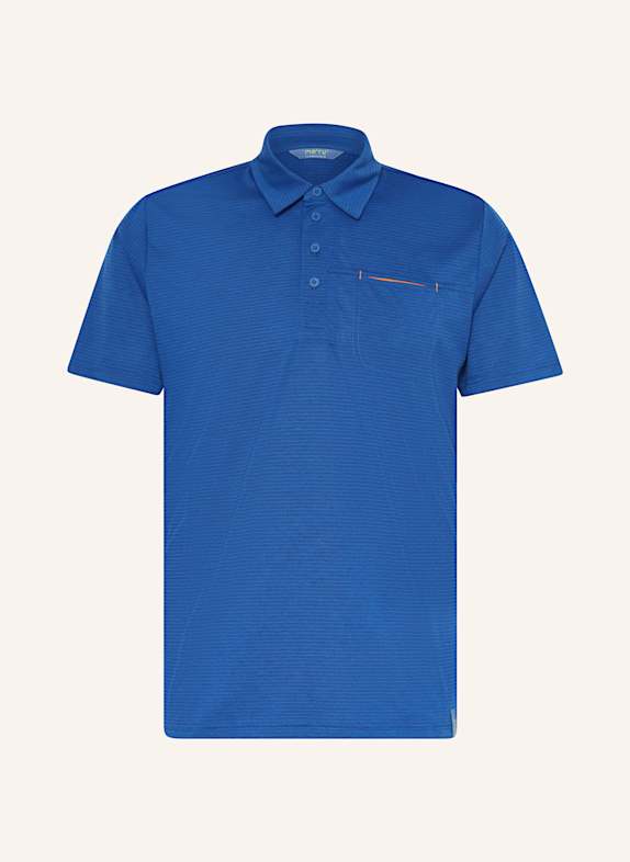 me°ru' Funktions-Poloshirt RUNDU BLAU
