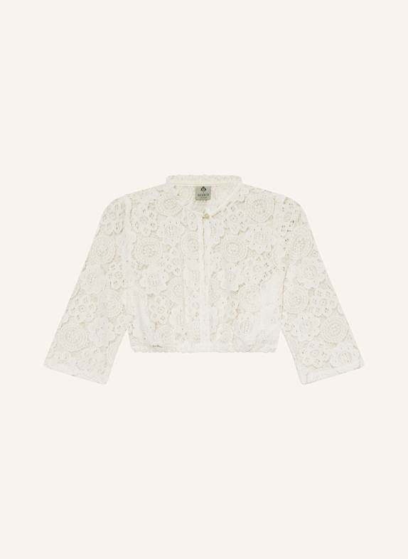 BERWIN & WOLFF Dirndlbluse mit 3/4-Arm WEISS