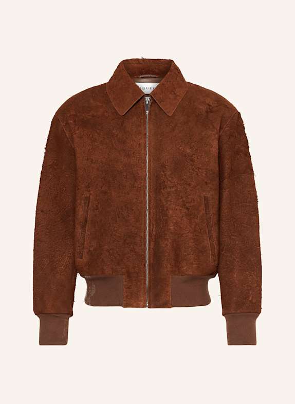 Alexander McQUEEN Lederblouson BRAUN