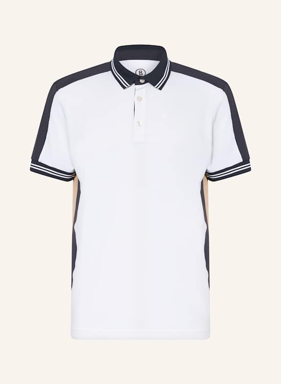 BOGNER Funktions-Poloshirt CORNELIUS CREME/ DUNKELBLAU/ HELLBRAUN