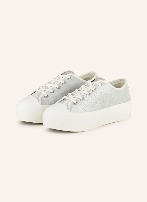 JIMMY CHOO Sneaker PALMA MAXI/F SILBER