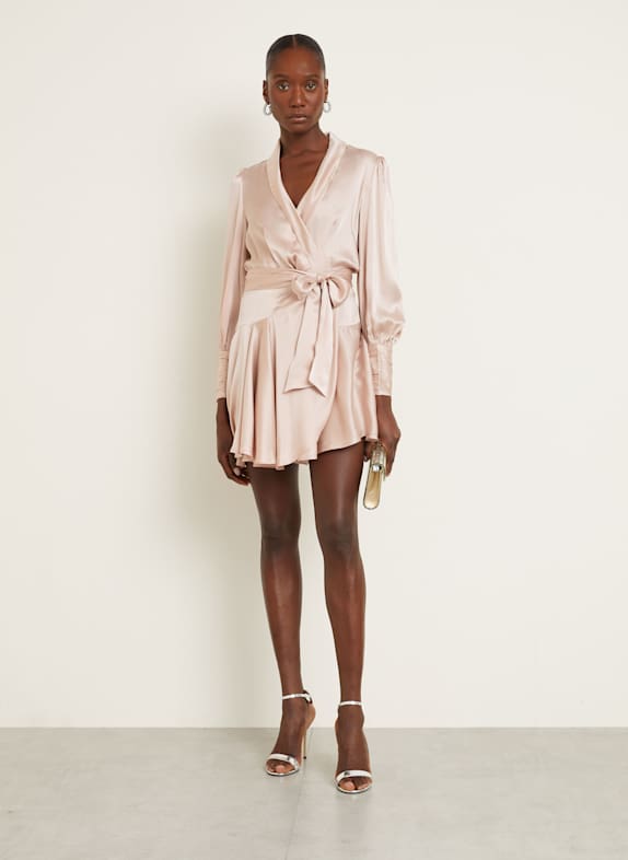 ZIMMERMANN Wrap dress made of silk ROSE