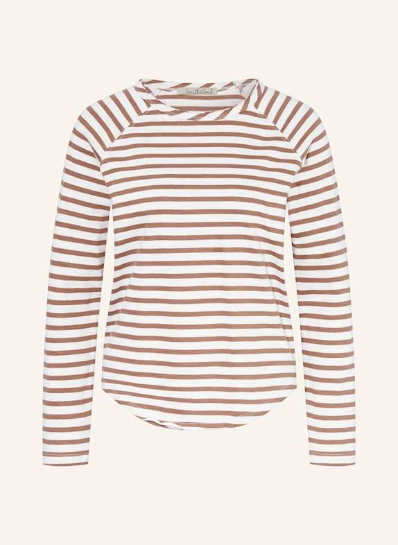Smith & Soul Long sleeve shirt LIGHT BROWN/ BROWN