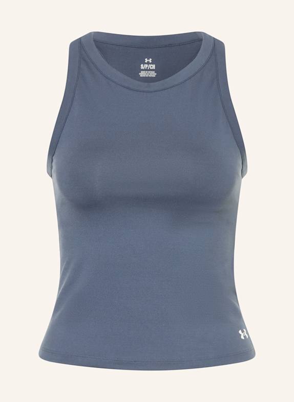 UNDER ARMOUR Tanktop MOTION HIGH NECK BLAUGRAU