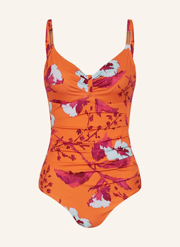 CHANTELLE Underwire swimsuit ICON ORANGE/ PINK