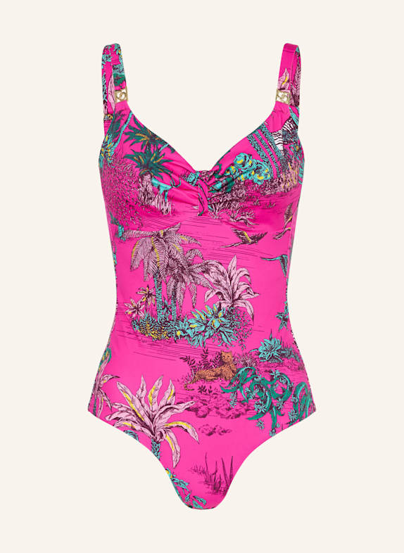 CHANTELLE Underwire swimsuit SAUVAGE PINK/ GREEN/ ROSE