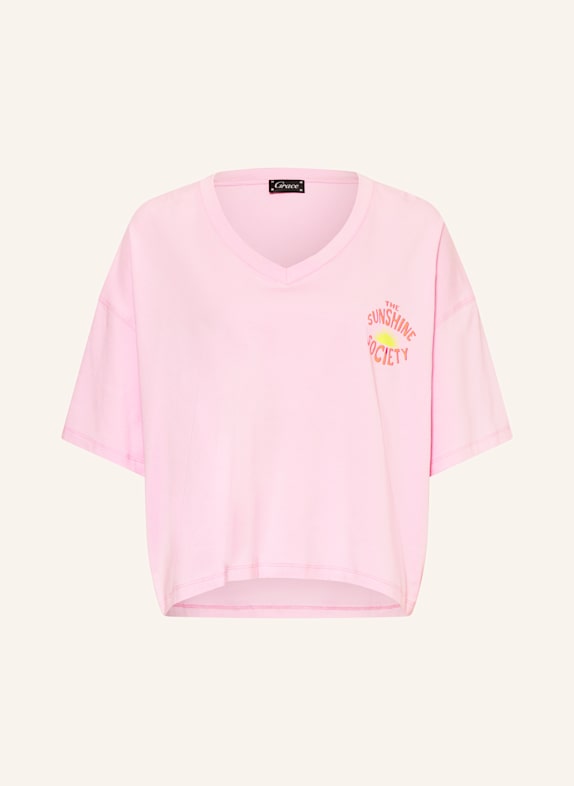 Grace T-Shirt mit Pailletten ROSA