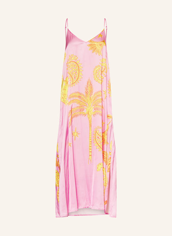 Grace Satinkleid ROSA/ GELB/ ORANGE