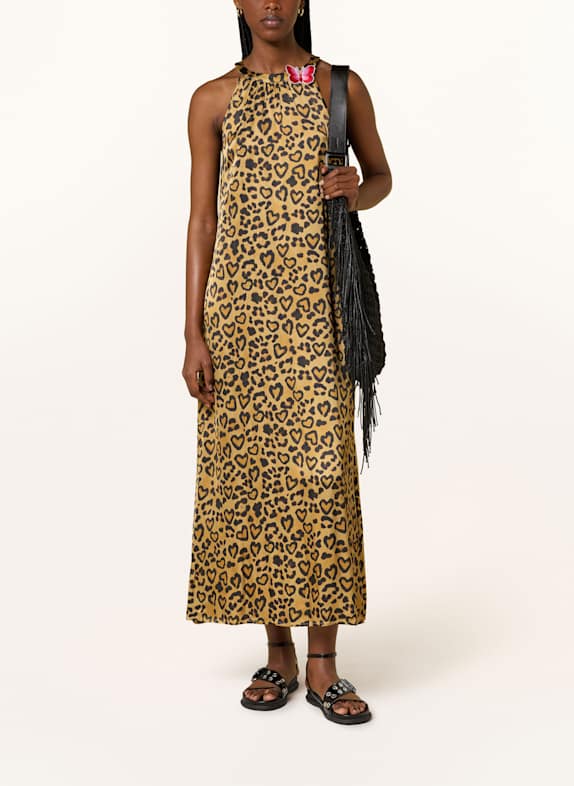 Grace Kleid aus Satin BRAUN/ DUNKELBRAUN
