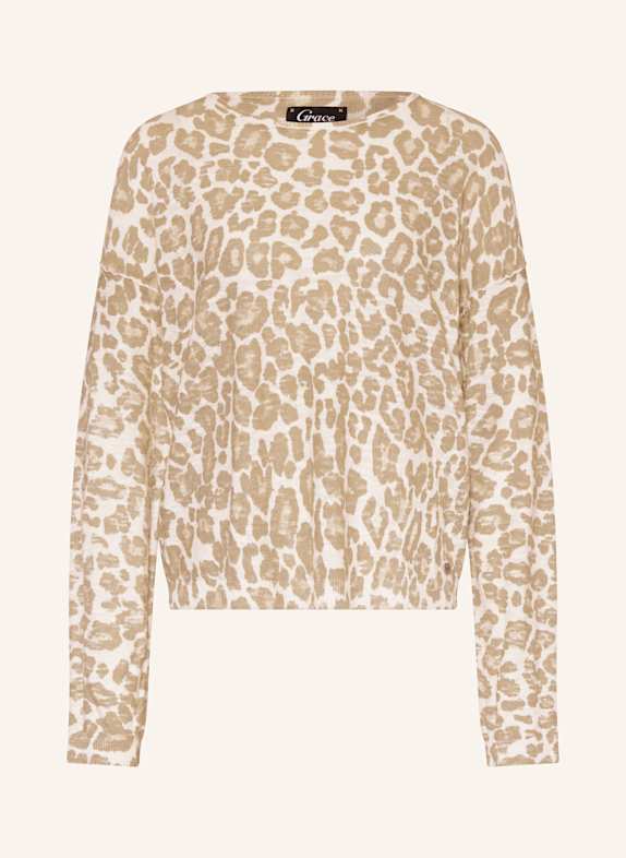 Grace Pullover mit Leinen CREME/ BEIGE