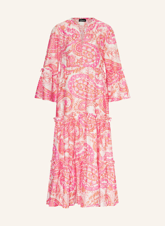 Grace Kleid mit Rüschen ROSA/ ORANGE/ WEISS