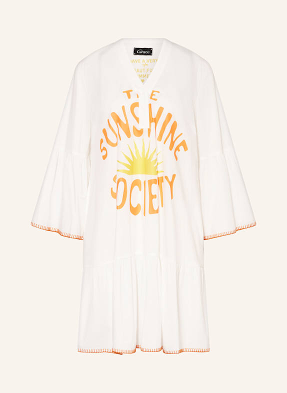 Grace Kleid WEISS/ ORANGE/ GELB