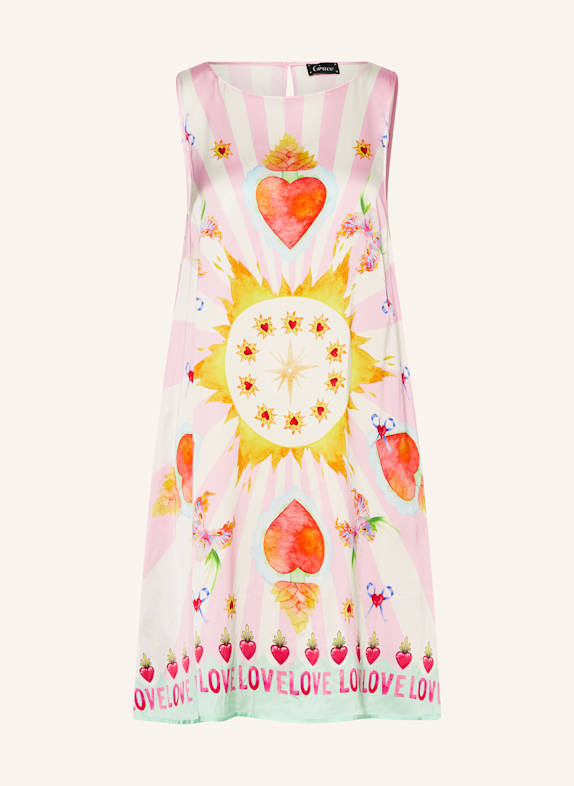 Grace Kleid aus Satin WEISS/ ROSA/ GELB
