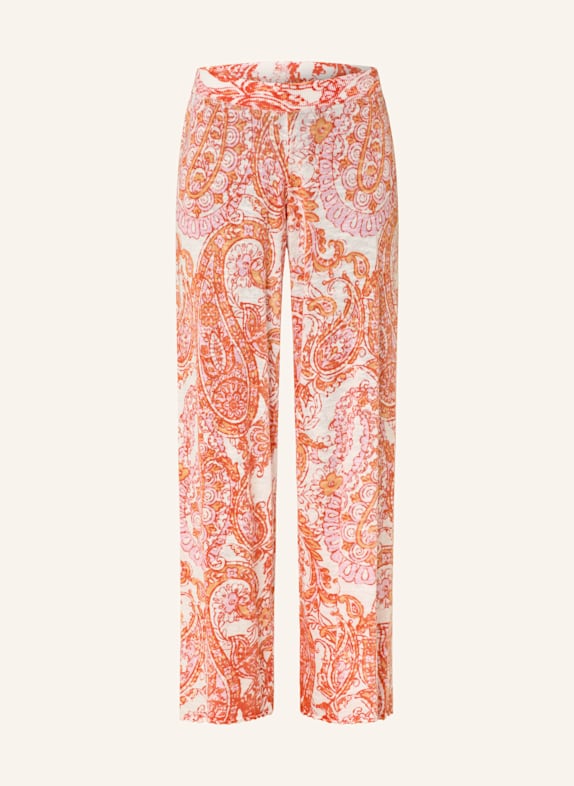 Grace Strickhose WEISS/ ORANGE/ ROSA