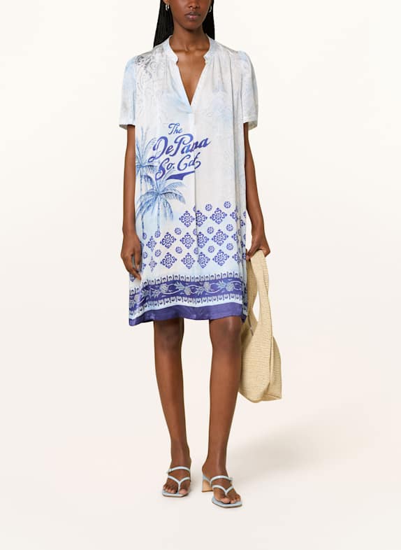 Grace Satinkleid HELLBLAU/ WEISS/ BLAU
