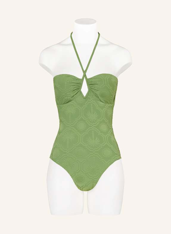 SEAFOLLY Neckholder-badedragt OASIS LYSEGRØN