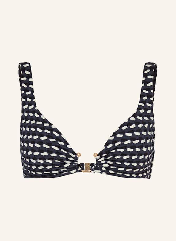 SEAFOLLY Bralette-Bikini-Top MALA DUNKELBLAU/ SCHWARZ/ WEISS