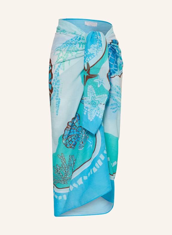 SEAFOLLY Pareo LA MER TÜRKIS/ MINT/ BRAUN