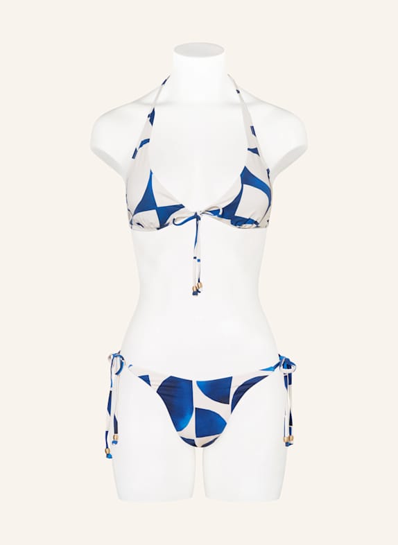 SEAFOLLY Neckholder-bikinitop SUNRAY DONKERBLAUW / ECRU