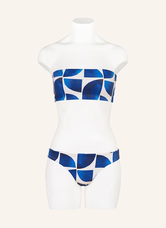SEAFOLLY Omkeerbaar bandeau-bikinitopje SUNRAY DONKERBLAUW / ECRU