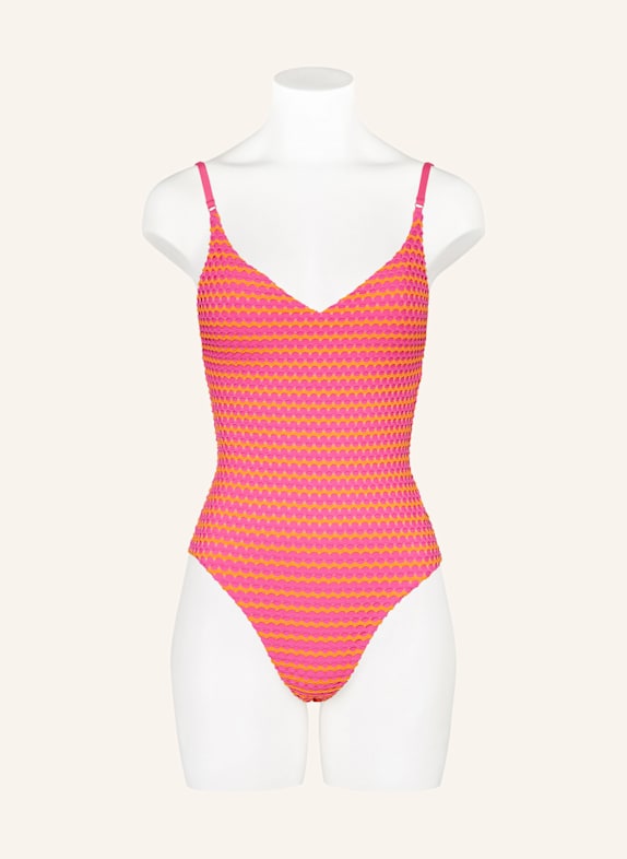 SEAFOLLY Badeanzug MESH EFFECT PINK / ORANGE